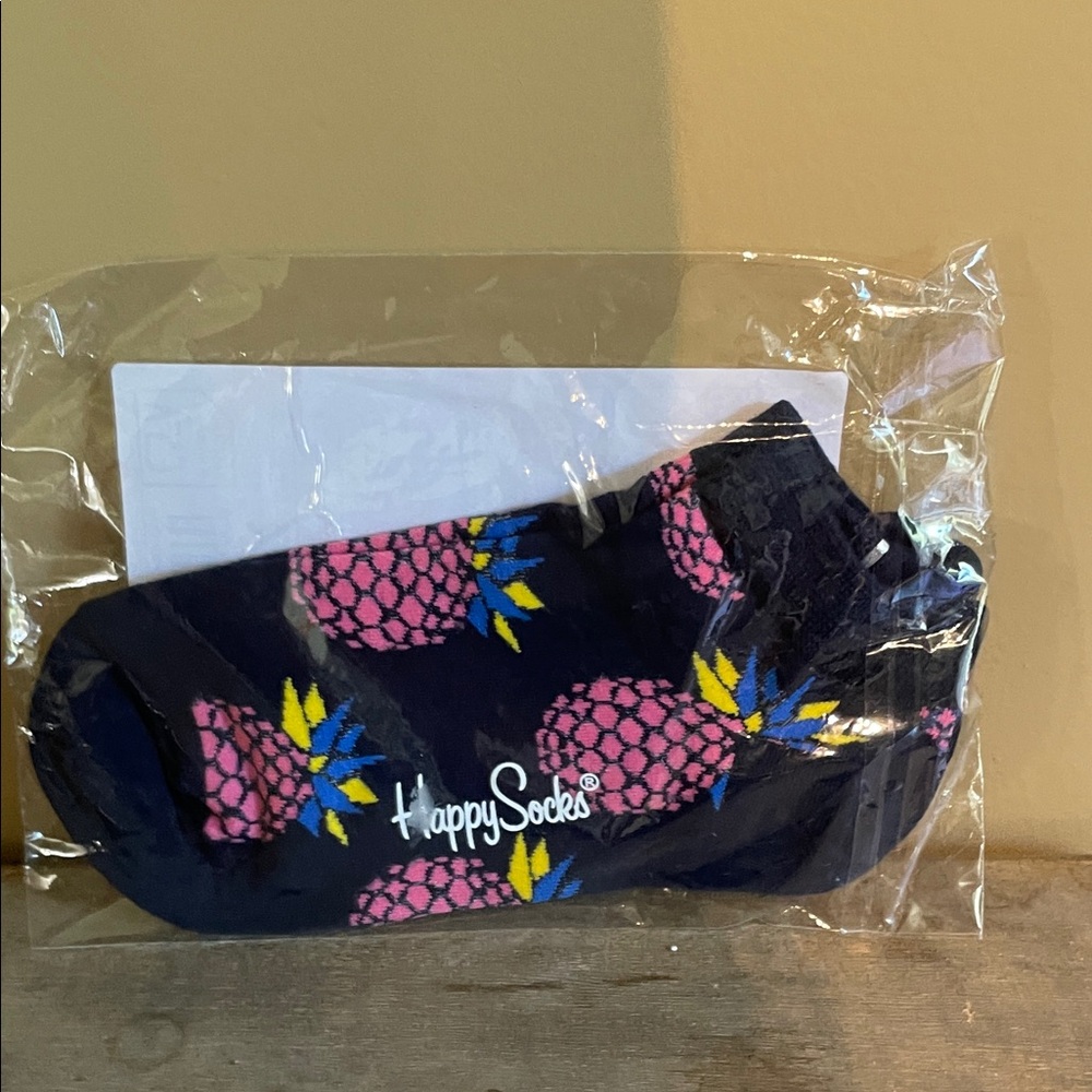 Happy Socks Pineapple Pattern Socks - Navy